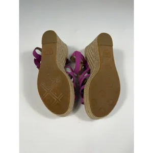 UGG Cressida Pink Purple Strappy 3"Wedges‎ Summer Vacation Casual Cute Size 7.5 thumbnail 8