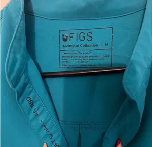 FIGS Technical Collection Teal Scrub Set | Top (M) + Jogger Pants (L/P) thumbnail 6