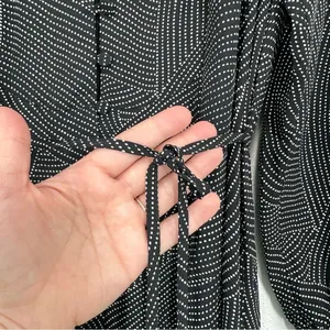 Madewell Tie-Waist Midi Dress in Dot Blouson Shirt Dress Button Down Casual NWT thumbnail 6