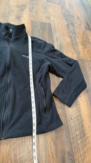 Columbia Jacket Womens Size XL Black Fleece Full Zip Mock Neck Pockets Outdoor thumbnail 3