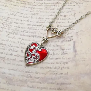 Medieval Vampire Girl Charm Necklace thumbnail 5