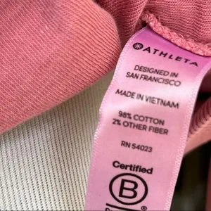 Athleta Pink Oversized Crew Neck Sweatshirt S thumbnail 7