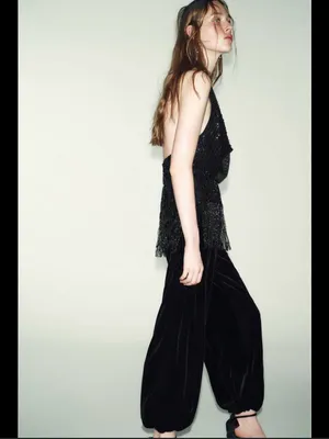Zara sequin embellished halter top‎ thumbnail 4
