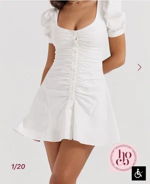 Hameda Puff House of CB White Sleeve Mini Dress thumbnail 1