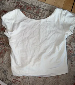 Aerie Open Back Tee Cropped thumbnail 1