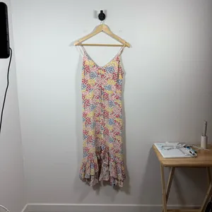 Rails Frida Floral Ruffle Midi Dress in Multicolor Flower Meadow Size S thumbnail 6