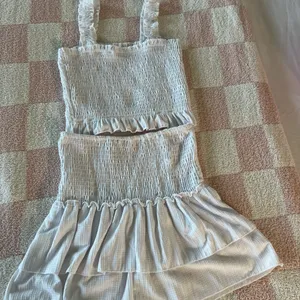 Hashtag White Smocked Two-Piece Set thumbnail 3