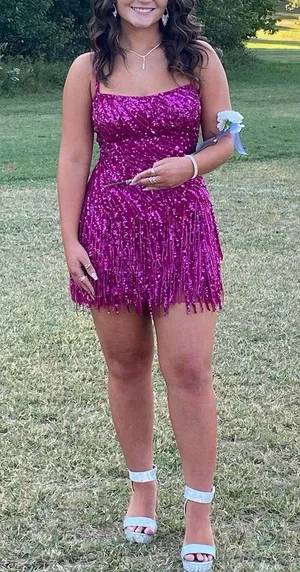 Plum Formal Dress Purple Size 4 thumbnail 3