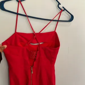 NBD X NAVEN Mini Rose Dress in True Red XS Club Going Out Date night Party #800 thumbnail 6