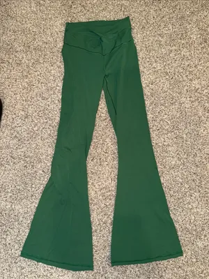 aerie Green Flare Leggings thumbnail 1