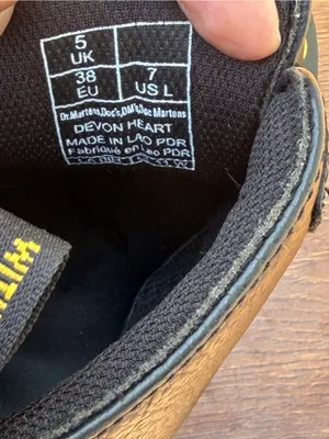 Dr. Martens Devon Heart Platform Boots Women US 7 Black Leather Double Strap thumbnail 8