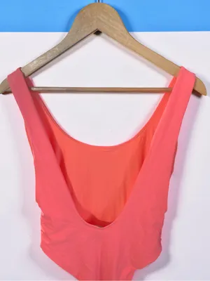 Aerie Go Coconuts Coral Pink Scoop One Piece Swimsuit Size XL thumbnail 9