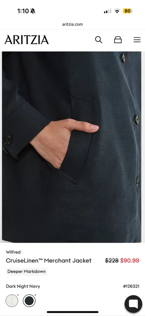 Aritzia Wilfred Cruiselinen™ Merchant Jacket thumbnail 6