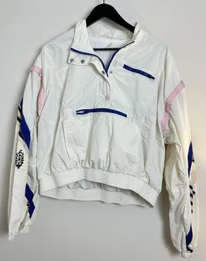 FREE PEOPLE Movement Track In Action Jacket in Ivory Combo Size Large thumbnail 1