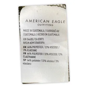 American Eagle Olive Green Waffle Knit Thermal Top Long Sleeve Women's XS thumbnail 6