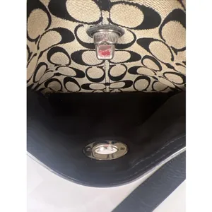 Coach Penelope F15513 Signature Y2K Turnlock Crossbody Shoulder Bag Black thumbnail 16