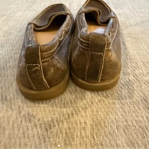 BED STU Tan Brown Distressed Leather Penny Loafers Moccasins 7 thumbnail 6