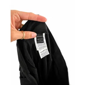 SheIn Women’s Black Wide Leg Trousers High Rise Dress Pants Size Small thumbnail 3