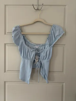 Garage Light Blue Top Crop thumbnail 2