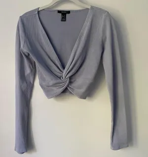 Forever 21 Crop Top Twist Front thumbnail 1