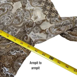 Lane Bryant Brown Paisley‎ Tinsel Sheer Tunic Bohemian Peasant Career 18/20 thumbnail 10