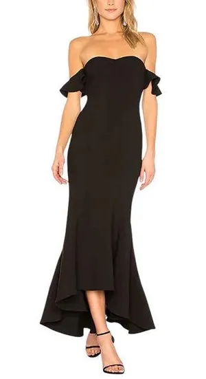 Likely Sunset Gown in Black thumbnail 1