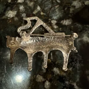 Vintage Estate‎ Grand Piano Rhinestones Crystals & Baguettes Pin Brooch thumbnail 2