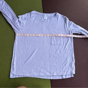 Stars above Women's Soft Lavender and white stripe Pajama Top thumbnail 9