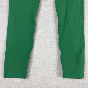 Buff Bunny Leggings Womens M Green Ankle Nylon Spandex High Rise Pockets Stretch thumbnail 10