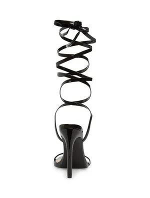 Steve Madden Black Patent Uplift Lace Up Heels thumbnail 11