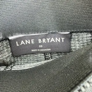Lane Bryant Black White Checkered Plaid High Rise Straight Leg Pull‎ On Pants 22 thumbnail 4