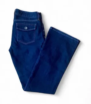 Banana Republic Five Pocket Bootcut Flare Dark Wash Blue Jeans Sz 28 thumbnail 1