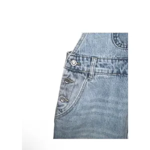 NEW Urban Revivo Bib Overalls Women Sz S Blue Denim Adjustable Strap Y2K 90s thumbnail 5