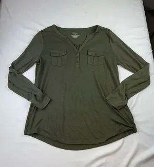 Long sleeve blouse Green Size M thumbnail 4