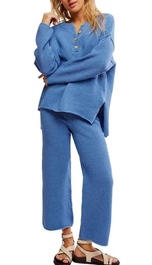 NWT Free People Hailee Set- Summers Blue Heather Size:Xs $128 MSRP Measurements are for a small from free people’s size chart No refunds or cancellations thumbnail 3