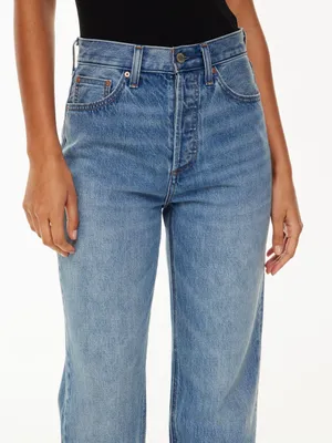 Aritzia Denim Forum Joni High Rise Loose Wide Leg Jeans Size 25 Medium Wash 26L thumbnail 4