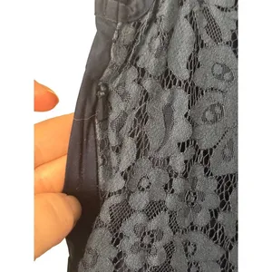 eShakti Navy Blue Lace Fit and Flare Dress Cap Sleeve Size 8 M HOCO Event‎ thumbnail 6