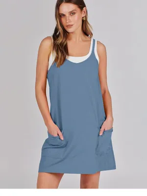 NWT Fashion Sleeveless Athletic mini romper dress with built in shorts size smal thumbnail 4