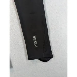 Gymshark Womens High Waisted Leggings Black Athletic Yoga Pants Small thumbnail 3