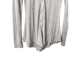 STILLWATER Ribbed Henley Romper Light Gray‎ Small Gray thumbnail 5