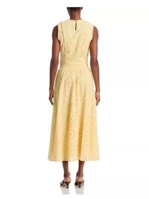 Boutique Butter Yellow Eyelet Top and Skirt Set thumbnail 2