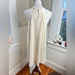 Lila Clothing Co Champagne Shimmer Halter Swing Mini Dress Large thumbnail 12