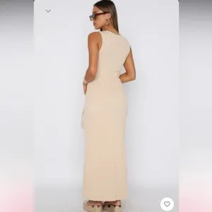 White Fox Boutique Tammy Cream Sleeveless Maxi Dress SZ:S thumbnail 2