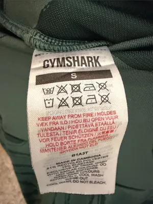 GYMSHARK‎ Power Leggings In Green Swirl Print Size Small thumbnail 5
