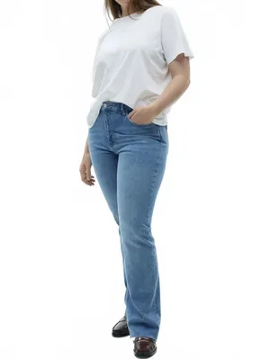 Mango Fiona Flared Mid-Rise Jeans NWT Medium Blue Size 0 (EUR 32) thumbnail 6
