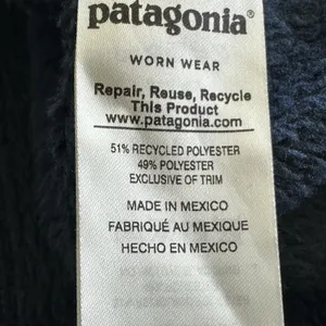 Patagonia Sweater Sz M Re-Tool Snap-T Pullover Fleece Blue Polartec thumbnail 5
