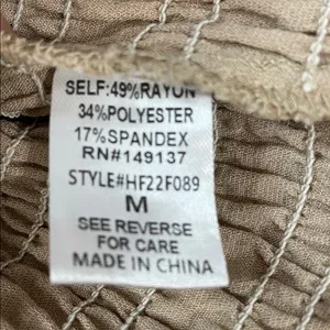 Altar'd State Tan Smocked Crop Top thumbnail 5