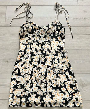Realisation Par Devon sunflower mini silk Floral Dress thumbnail 1