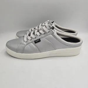 Ryka Viv Classic Mules Slip On Sneakers Women 9M Silver Leather Arch Support thumbnail 7