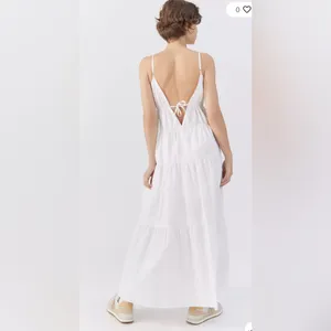ASTR The Label Cassie Tiered White Maxi Dress- Saks5th Ave thumbnail 5